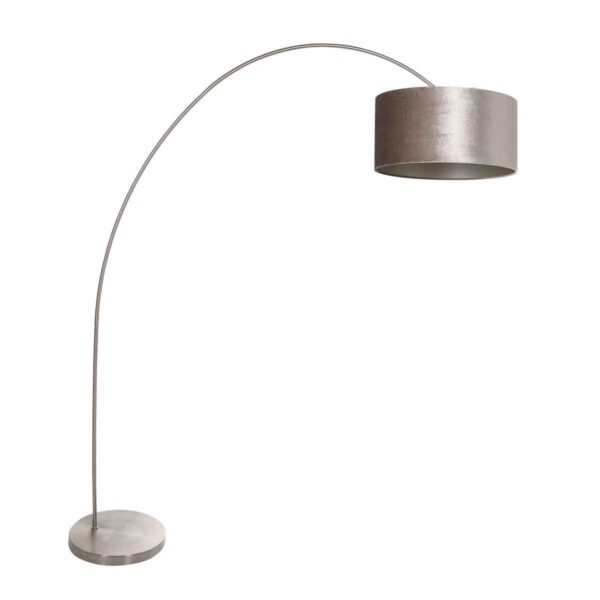 Mexlite Solva vloerlamp – E27 (grote fitting) – Staal