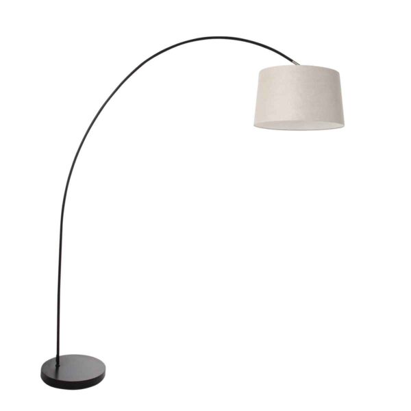 Mexlite Solva vloerlamp – E27 (grote fitting) – Zwart