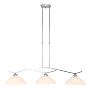 Steinhauer Capri hanglamp – In hoogte verstelbaar – E27 (grote fitting) – Staal