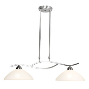 Steinhauer Capri hanglamp – In hoogte verstelbaar – E27 (grote fitting) – Staal