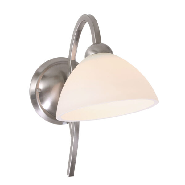 Steinhauer Capri wandlamp – E27 (grote fitting) – Staal