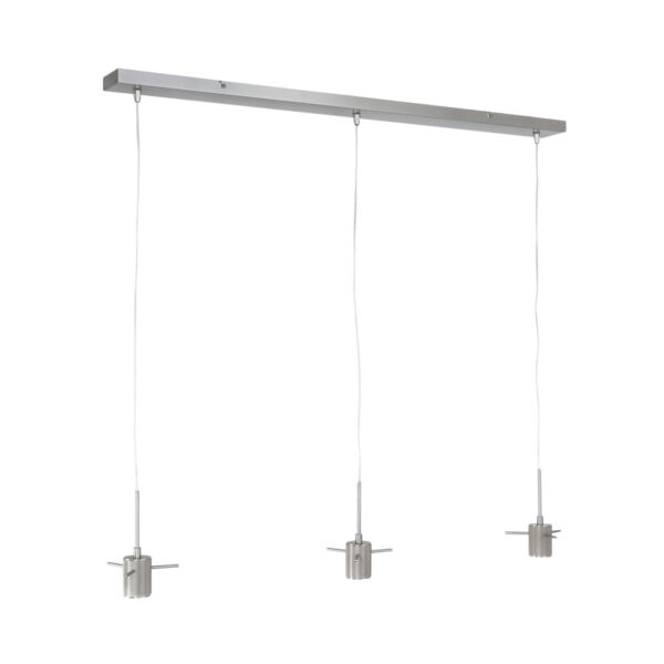 Steinhauer Glass light hanglamp – In hoogte verstelbaar – E27 (grote fitting) – Staal