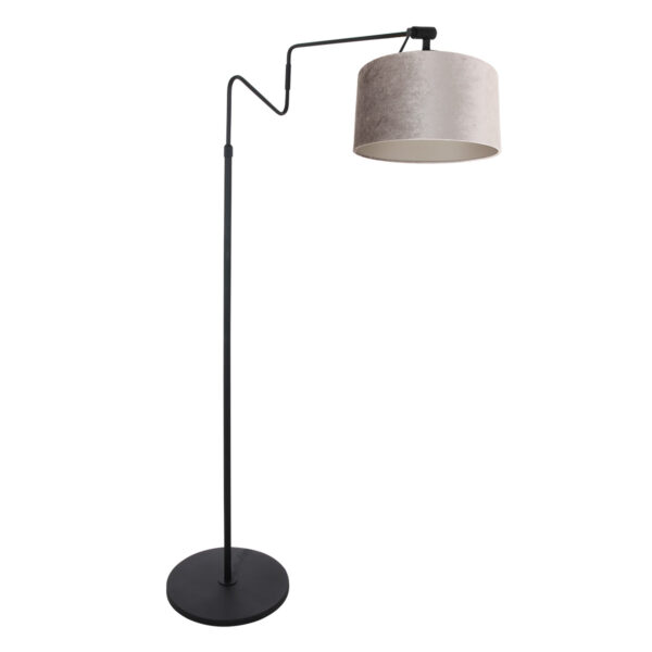 Steinhauer Linstrom vloerlamp – E27 (grote fitting) – Zwart