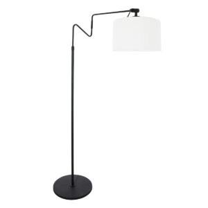 Steinhauer Linstrom vloerlamp – E27 (grote fitting) – Zwart