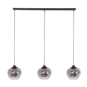 Steinhauer Lotus hanglamp – In hoogte verstelbaar – E27 (grote fitting) – Zwart