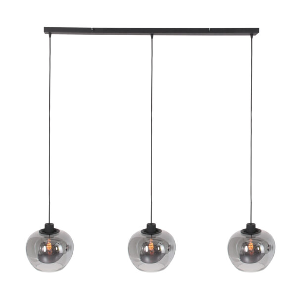 Steinhauer Lotus hanglamp – In hoogte verstelbaar – E27 (grote fitting) – Zwart