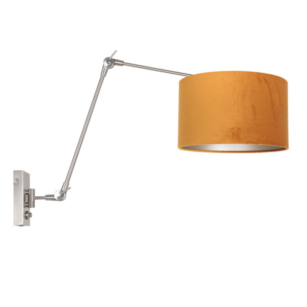 Steinhauer Prestige chic wandlamp – E14 (kleine fitting) – Staal