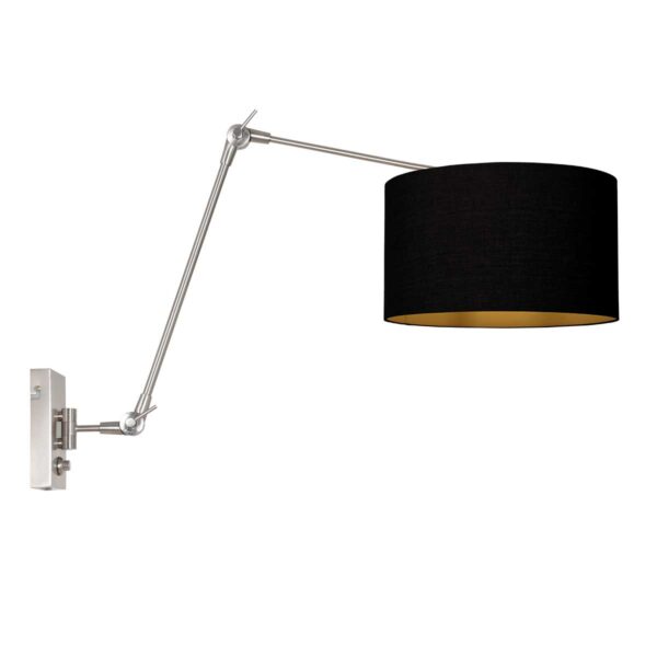 Steinhauer Prestige chic wandlamp – E27 (grote fitting) – Staal