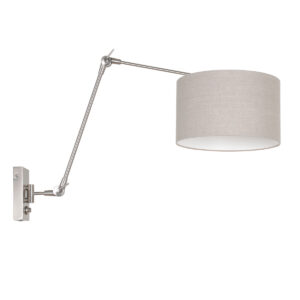 Steinhauer Prestige chic wandlamp – E27 (grote fitting) – Staal