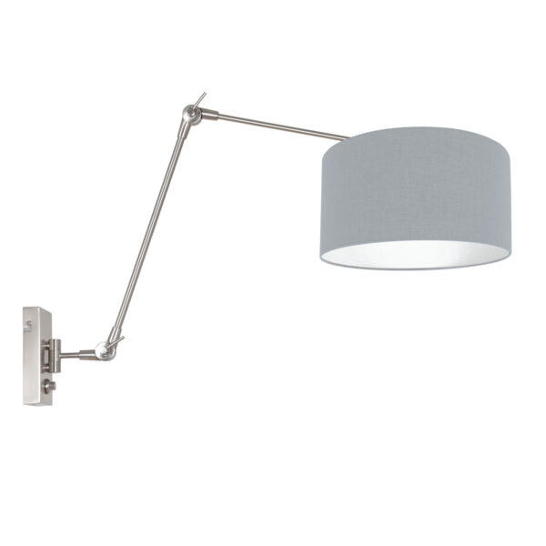 Steinhauer Prestige chic wandlamp – E27 (grote fitting) – Staal