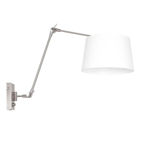 Steinhauer Prestige chic wandlamp – E27 (grote fitting) – Staal