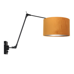 Steinhauer Prestige chic wandlamp – E27 (grote fitting) – Zwart