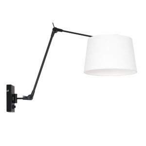 Steinhauer Prestige chic wandlamp – E27 (grote fitting) – Zwart