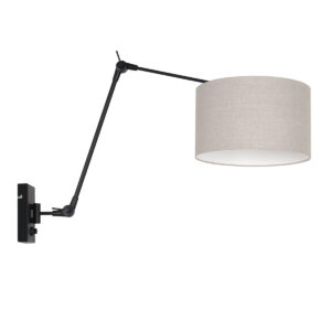 Steinhauer Prestige chic wandlamp – E27 (grote fitting) – Zwart