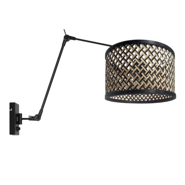 Steinhauer Prestige chic wandlamp – E27 (grote fitting) – Zwart