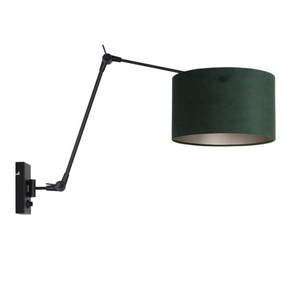 Steinhauer Prestige chic wandlamp – E27 (grote fitting) – Zwart