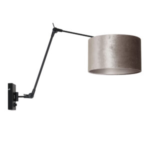 Steinhauer Prestige chic wandlamp – E27 (grote fitting) – Zwart