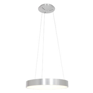 Steinhauer Ringlede hanglamp – ø 48 cm – In hoogte verstelbaar – Ingebouwd (LED) – Zilver