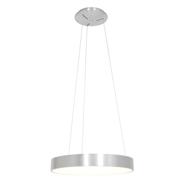 Steinhauer Ringlede hanglamp – ø 48 cm – In hoogte verstelbaar – Ingebouwd (LED) – Zilver