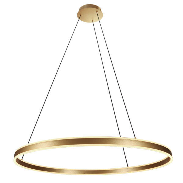 Steinhauer Ringlux hanglamp – ø 100 cm – In hoogte verstelbaar – Ingebouwd (LED) – Goud