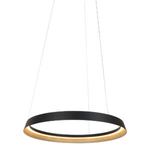 Steinhauer Ringlux hanglamp – ø 60 cm – In hoogte verstelbaar – Ingebouwd (LED) – Zwart