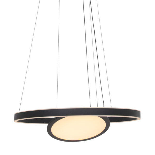 Steinhauer Ringlux hanglamp – ø 60 cm – Ingebouwd (LED) – Zwart