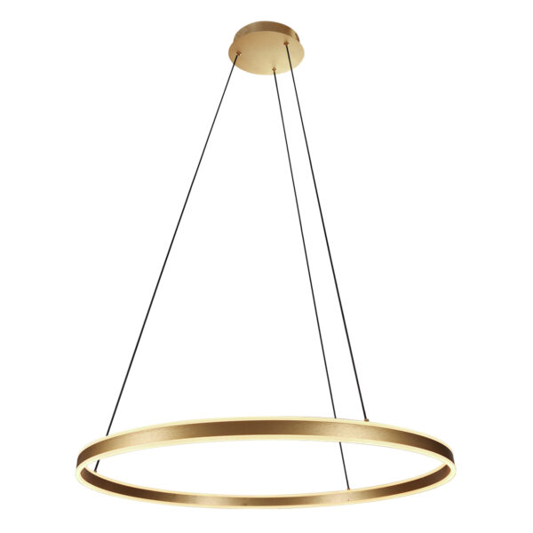 Steinhauer Ringlux hanglamp – ø 80 cm – In hoogte verstelbaar – Ingebouwd (LED) – Goud