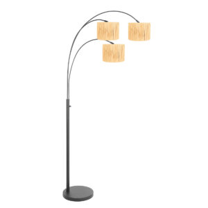 Steinhauer Sparkled light vloerlamp – E27 (grote fitting) – Zwart