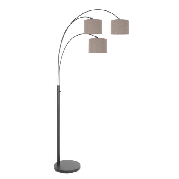 Steinhauer Sparkled light vloerlamp – E27 (grote fitting) – Zwart