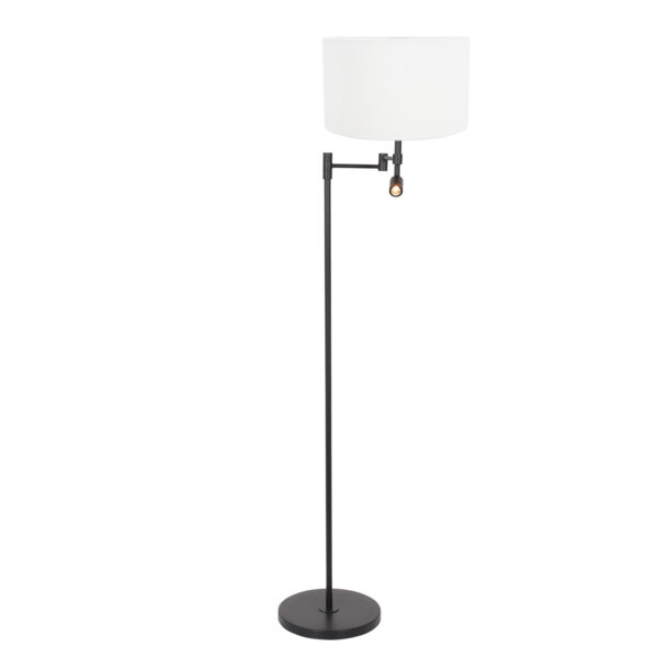 Steinhauer Stang vloerlamp – LED + E14 – Zwart