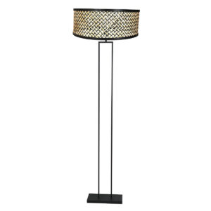 Steinhauer Stang vloerlamp – ø 50 cm – E27 (grote fitting) – Zwart