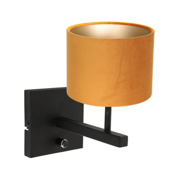 Steinhauer Stang wandlamp – E27 (grote fitting) – Zwart