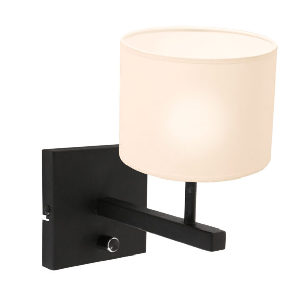 Steinhauer Stang wandlamp – E27 (grote fitting) – Zwart