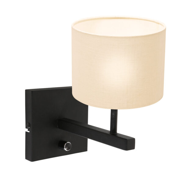 Steinhauer Stang wandlamp – E27 (grote fitting) – Zwart