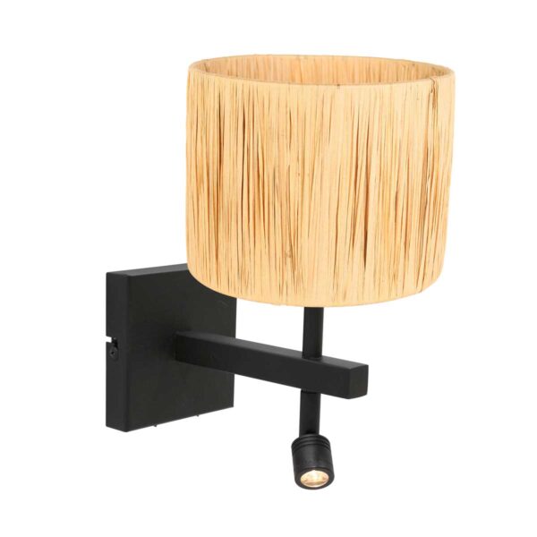 Steinhauer Stang wandlamp – LED + E27 – Zwart