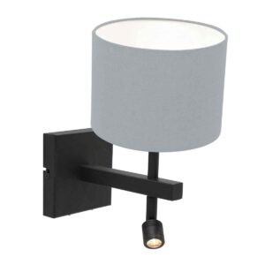 Steinhauer Stang wandlamp – LED + E27 – Zwart