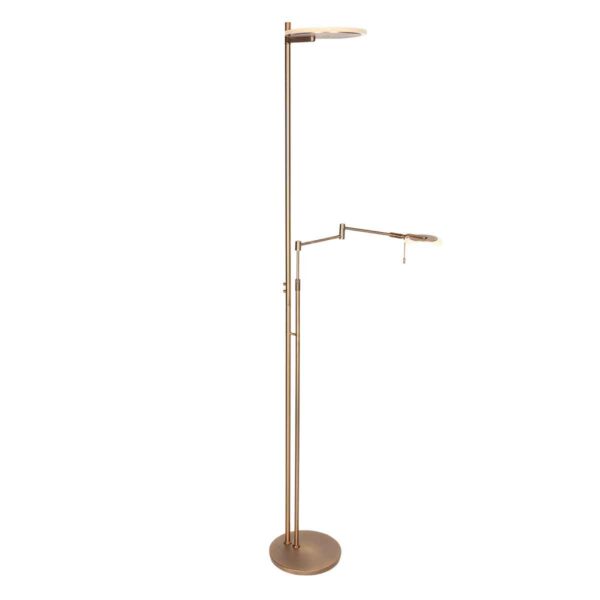 Steinhauer Turound vloerlamp – ø 55 cm – Ingebouwd (LED) – Brons