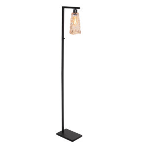 Steinhauer Vidrio vloerlamp – E27 (grote fitting) – Zwart