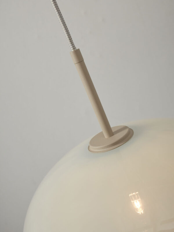 Moderne metaal glazen hanglamp wit It's About RoMi Bologna - Image 3