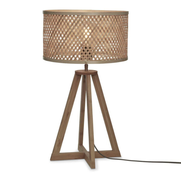 Naturel ronde bohemian tafellamp GOOD&MOJO Java