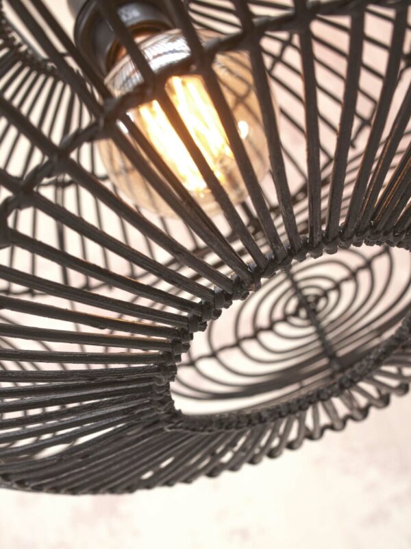 Bohemian vloerlamp zwart bamboe/rotan GOOD&MOJO Madeira - Image 3