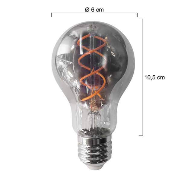 Dimbare lichtbron met rookglas E27 Mexlite - Image 5