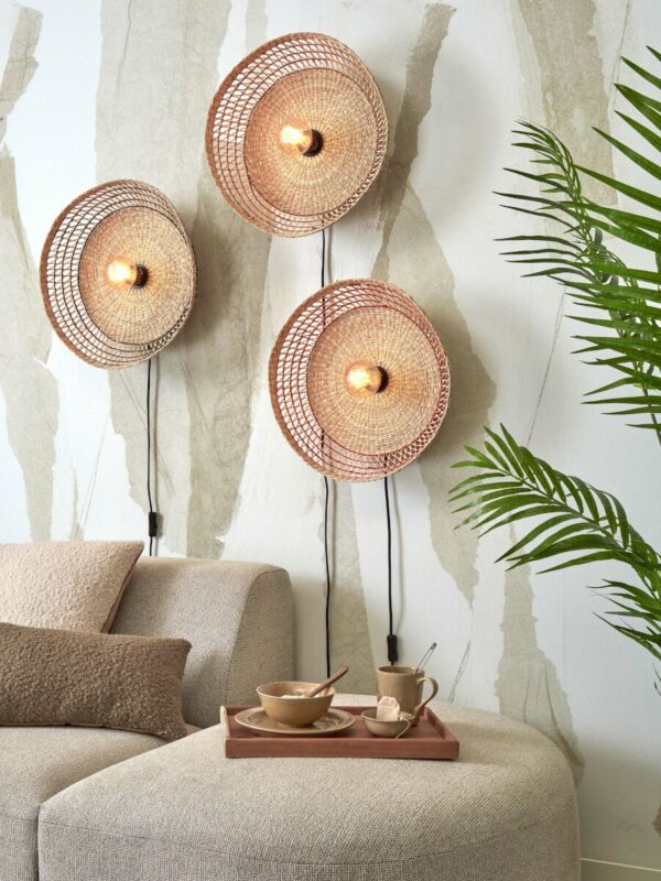 Zwarte wandlamp metaal seagrass bohemian GOOD&MOJO Pantanal - Image 5