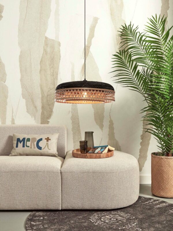 Zwart-naturel bamboe metaal bohemien hanglamp GOOD&MOJO Ubud - Image 11