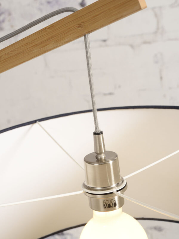 Vloerlamp bamboe/linnen groene kap GOOD&MOJO Montblanc - Image 9