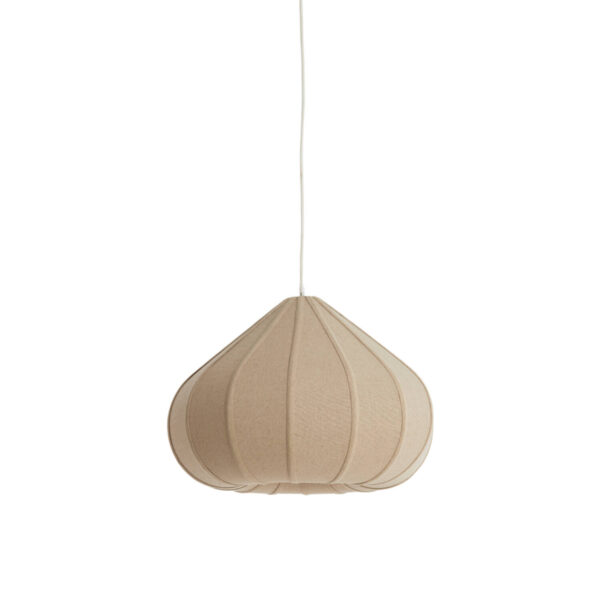 Japandi hanglamp peervorm beige Light & Living Zubeda
