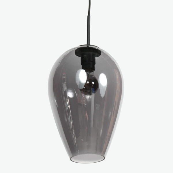 Rookglazen druppel hanglamp Mexlite HaloSwap - Ø 22,5 cm - Image 7